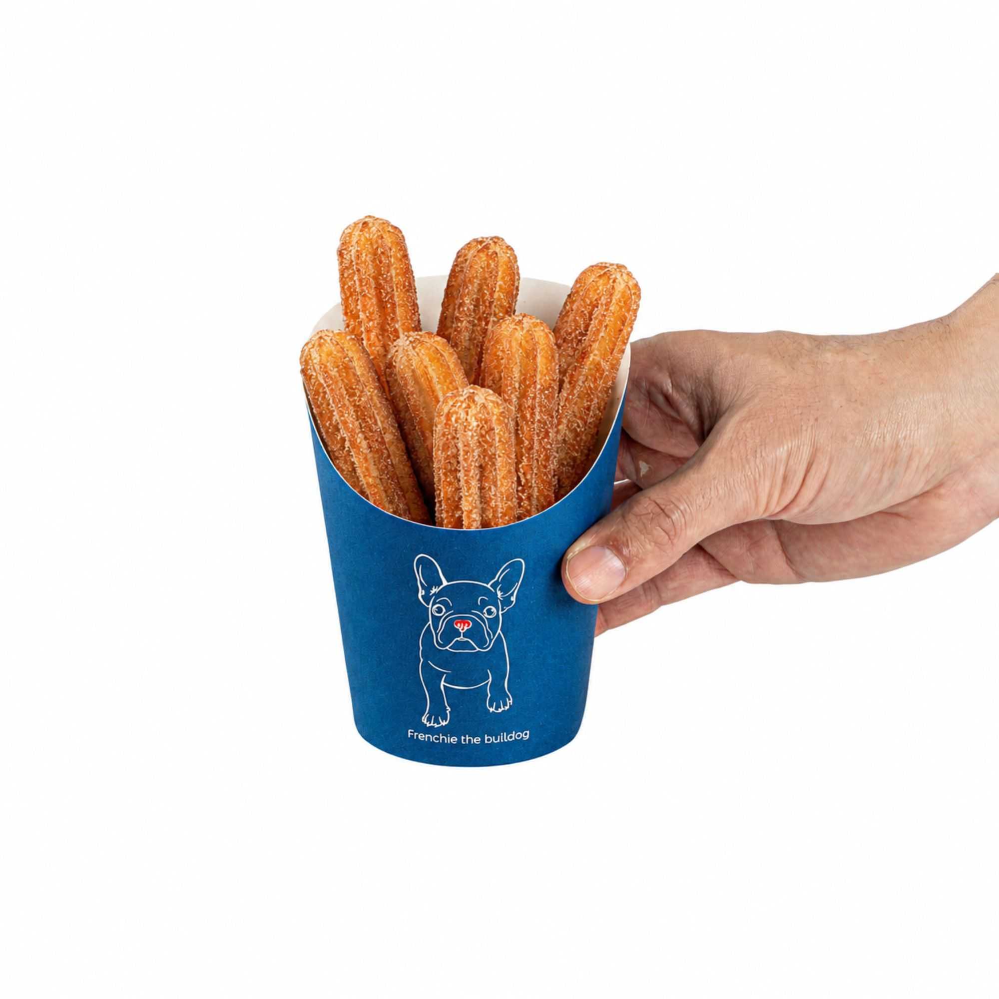 Round Frenchie Bio Tek 12 oz Round Frenchie Paper Incline Cup - 3 1/2