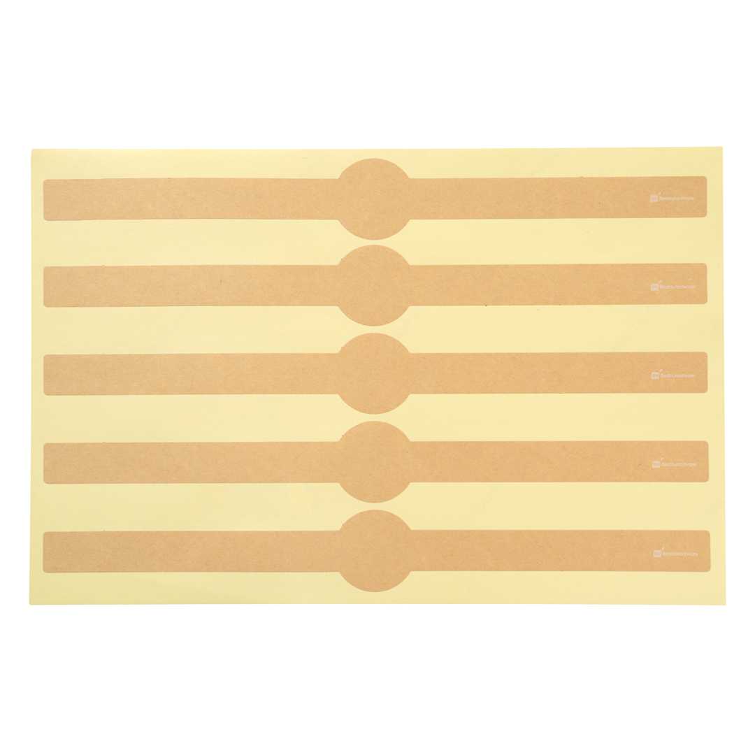 Chef 101 Kraft Paper Packaging Band - Adhering - 12" - 5000 count box