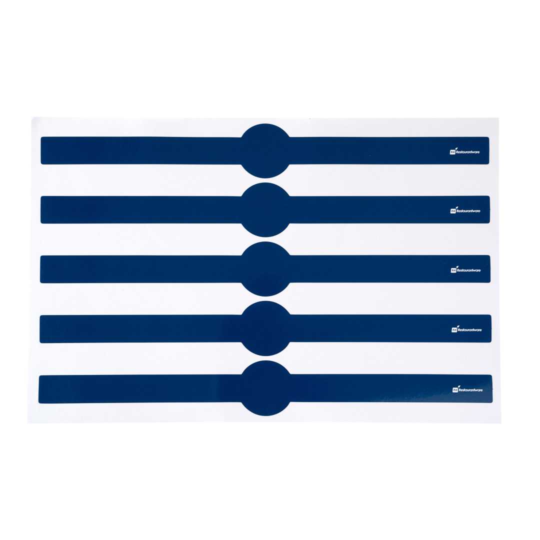Chef 101 Midnight Blue Paper Packaging Band - Adhering - 12" - 5000 count box