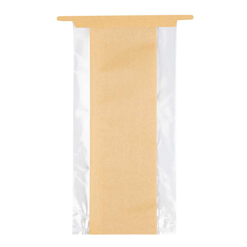 Bag Tek Kraft Paper Bakery Tin Tie Bag - 4 1/2" x 3 1/2" x 12 1/2" - 1000 count box