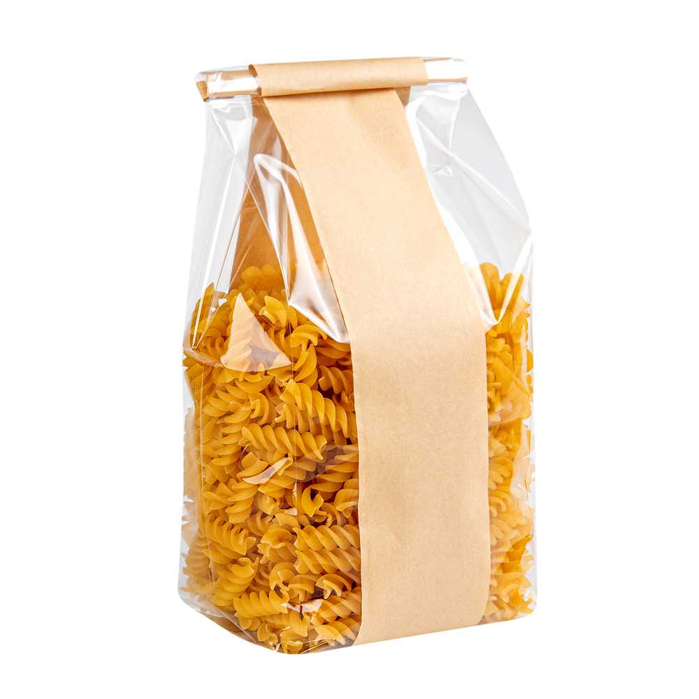 Bag Tek Kraft Paper Bakery Tin Tie Bag - 4 1/2" x 3 1/2" x 12 1/2" - 1000 count box