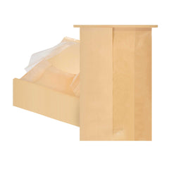 Bag Tek Kraft Paper Bakery Tin Tie Bag - with Window - 8 1/4