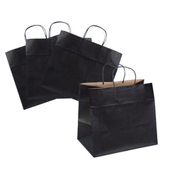 Saving Nature Black Paper Retail Bag - with Handles - 12 1/2