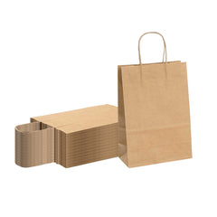 Saving Nature Kraft Paper Retail Bag - with Handles - 7 3/4