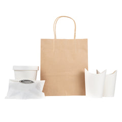 Saving Nature Kraft Paper Retail Bag - with Handles - 7