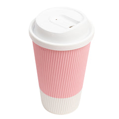 Restpresso White Plastic Coffee Cup Lid - with Detachable Plug, Fits 8, 12, 16 and 20 oz - 25 count box