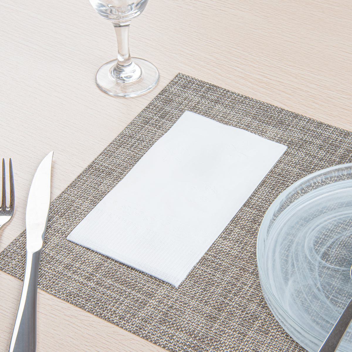 Saving Nature Rectangle White Paper Dinner Napkin - 2-Ply - 17" x 15" - 3000 count box