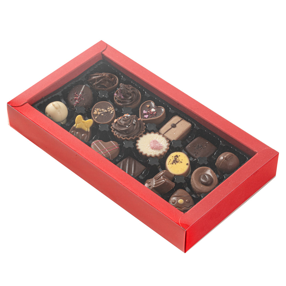Rectangle Candy Boxes Sweet Vision Rectangle Red Paper Candy / Chocolate Boxes - 18 ...