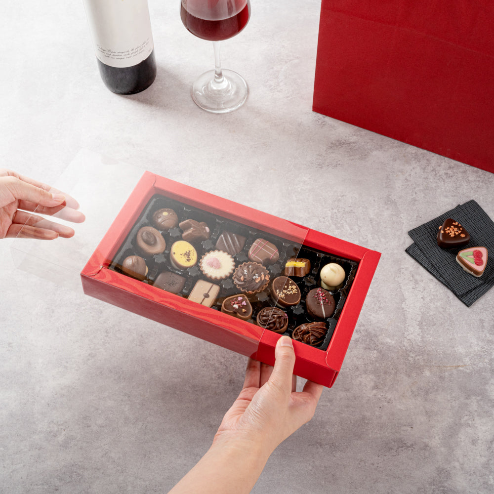 Rectangle Sweet Sweet Vision Rectangle Red Paper Candy / Chocolate Boxes - 18 ...