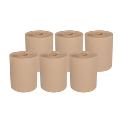 Clean Tek Professional Kraft Paper Towel Roll - 1-Ply - 600' x 8