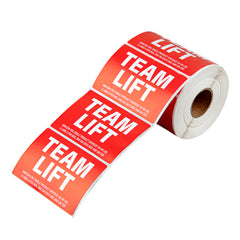 Label Tek Red Paper Team Lift Label - 3