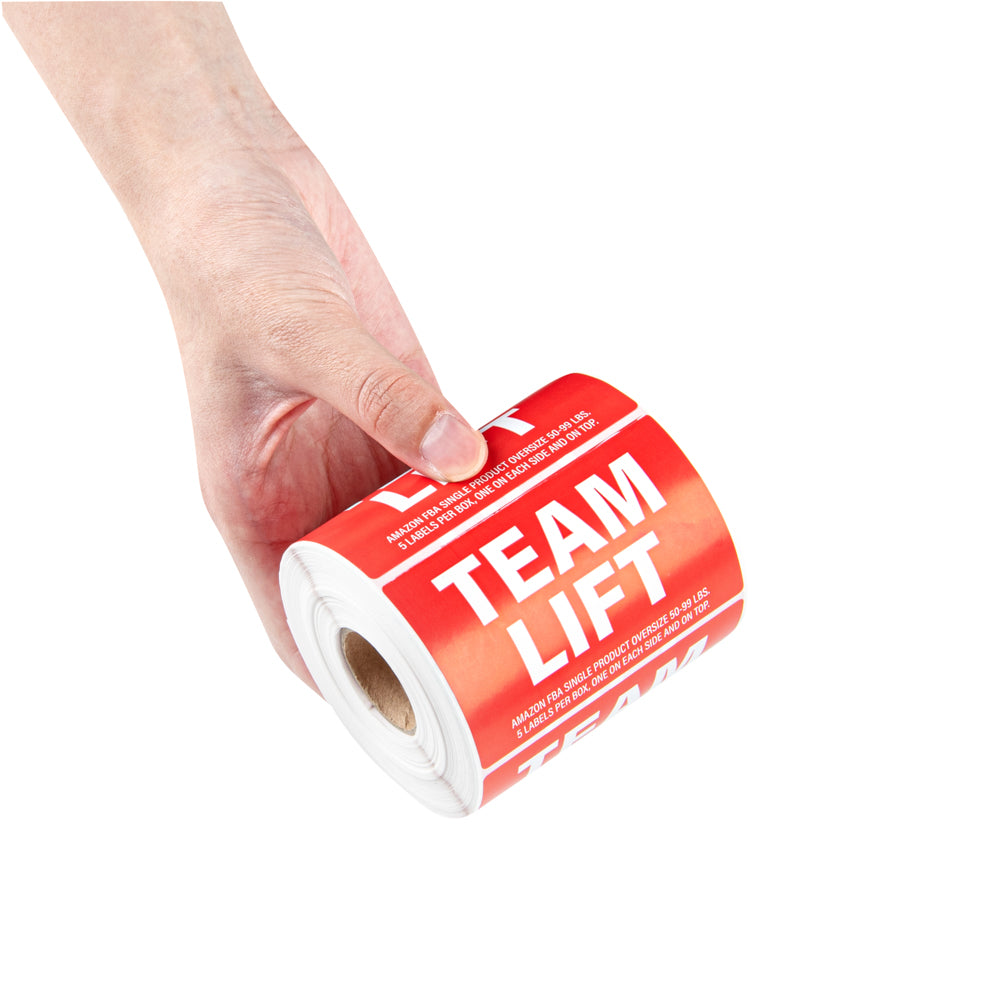 Team Left Label Label Tek Red Paper Team Lift Label - 3