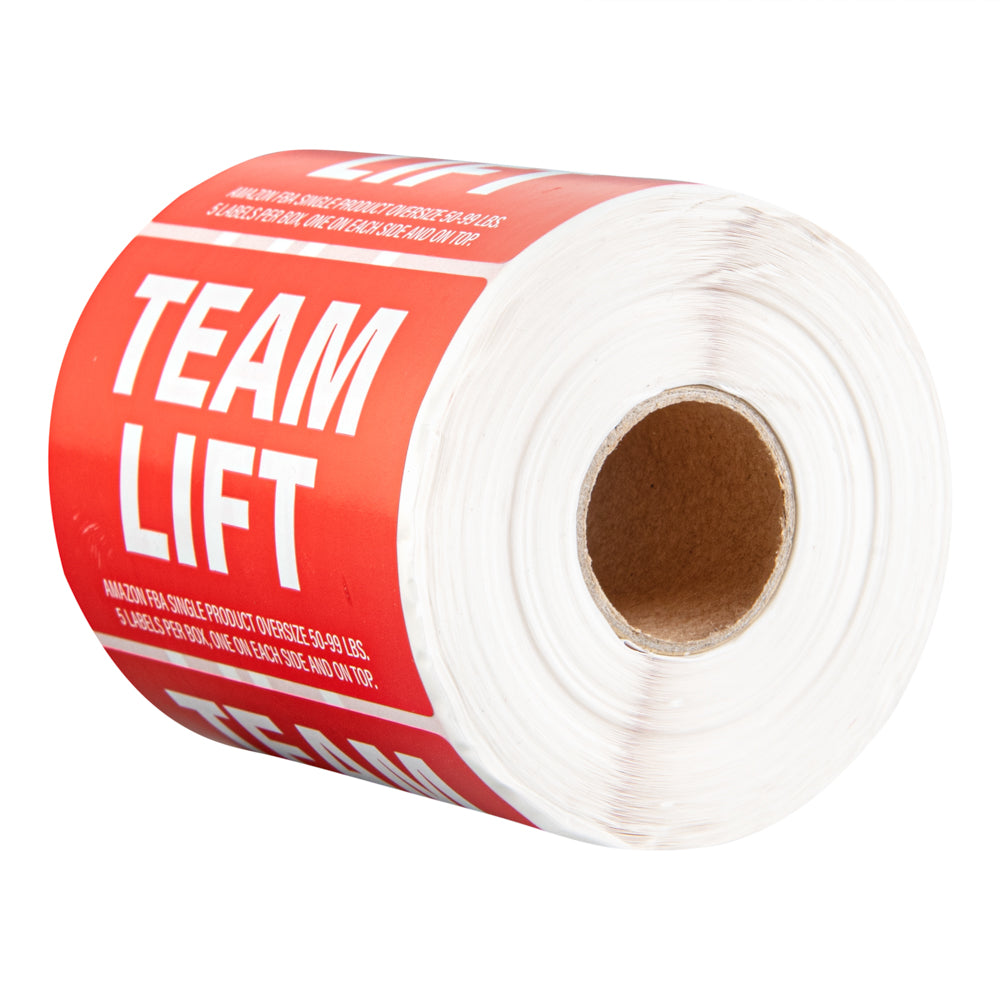 Team Left Label Label Tek Red Paper Team Lift Label - 3
