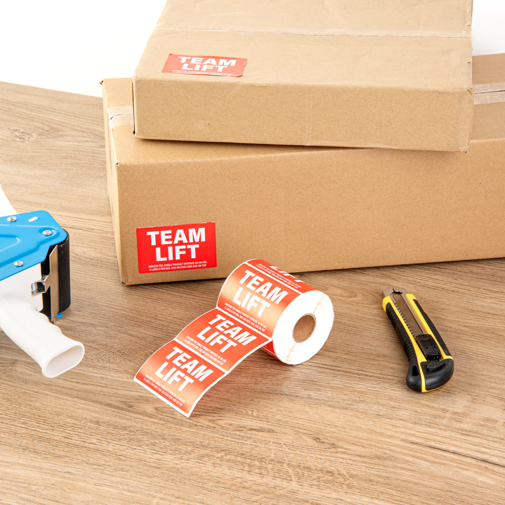 Team Left Label Label Tek Red Paper Team Lift Label - 3