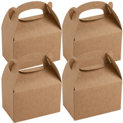 Bio Tek Kraft Paper Gable Box / Lunch Box - Greaseproof - 4