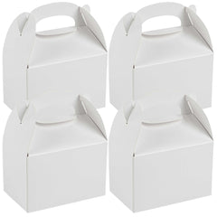 Bio Tek White Paper Gable Box / Take Out Container - Greaseproof - 4