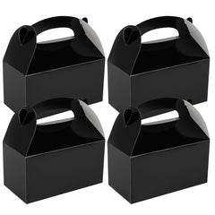 Bio Tek Black Paper Gable Box / Lunch Box - Greaseproof - 9 1/2