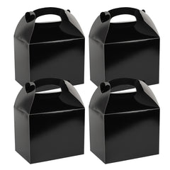 Bio Tek Black Paper Gable Box / Lunch Box - Greaseproof - 10