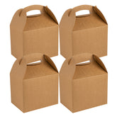 Bio Tek Kraft Paper Gable Box / Take Out Container - Greaseproof - 10" x 7" x 8" - 100 count box