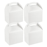 Bio Tek White Paper Gable Box / Take Out Container - Greaseproof - 10" x 7" x 8" - 100 count box