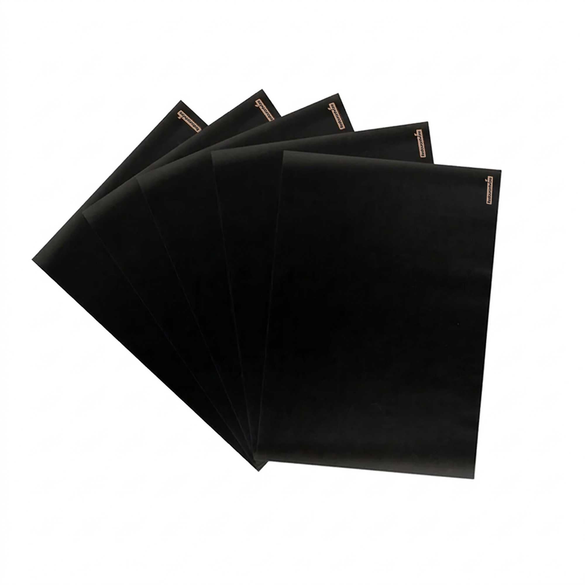 Chef 101 No PFAS Added Black Paper Food Wrap and Basket Liner - Greaseproof, Compostable - 15" x 11" - 2000 count box