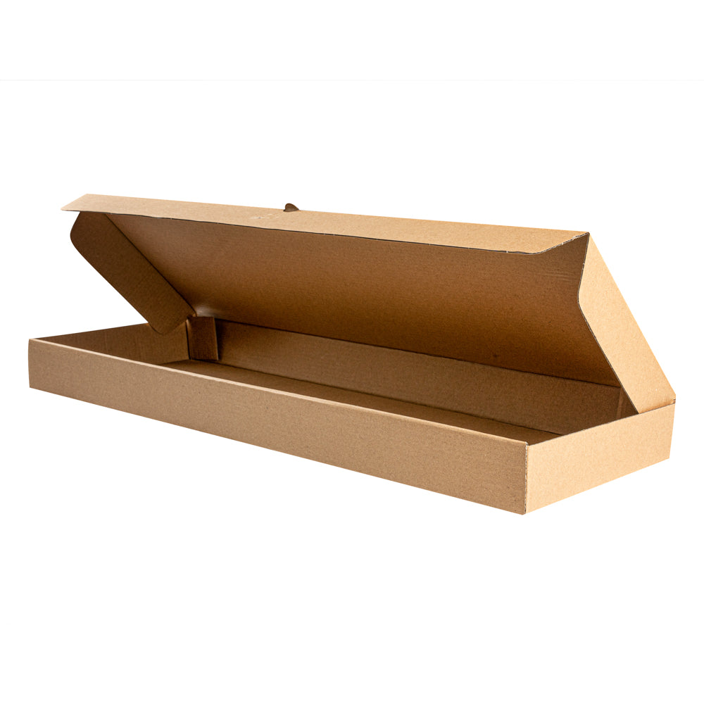 Paper Count Box Eco Pie Kraft Paper Corrugated Flatbread Box - 24