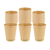 Sustain 12 oz Kraft Paper Coffee Cup - PLA Lining, Compostable, Single Wall - 3 1/2" x 3 1/2" x 4 1/4" - 1000 count box