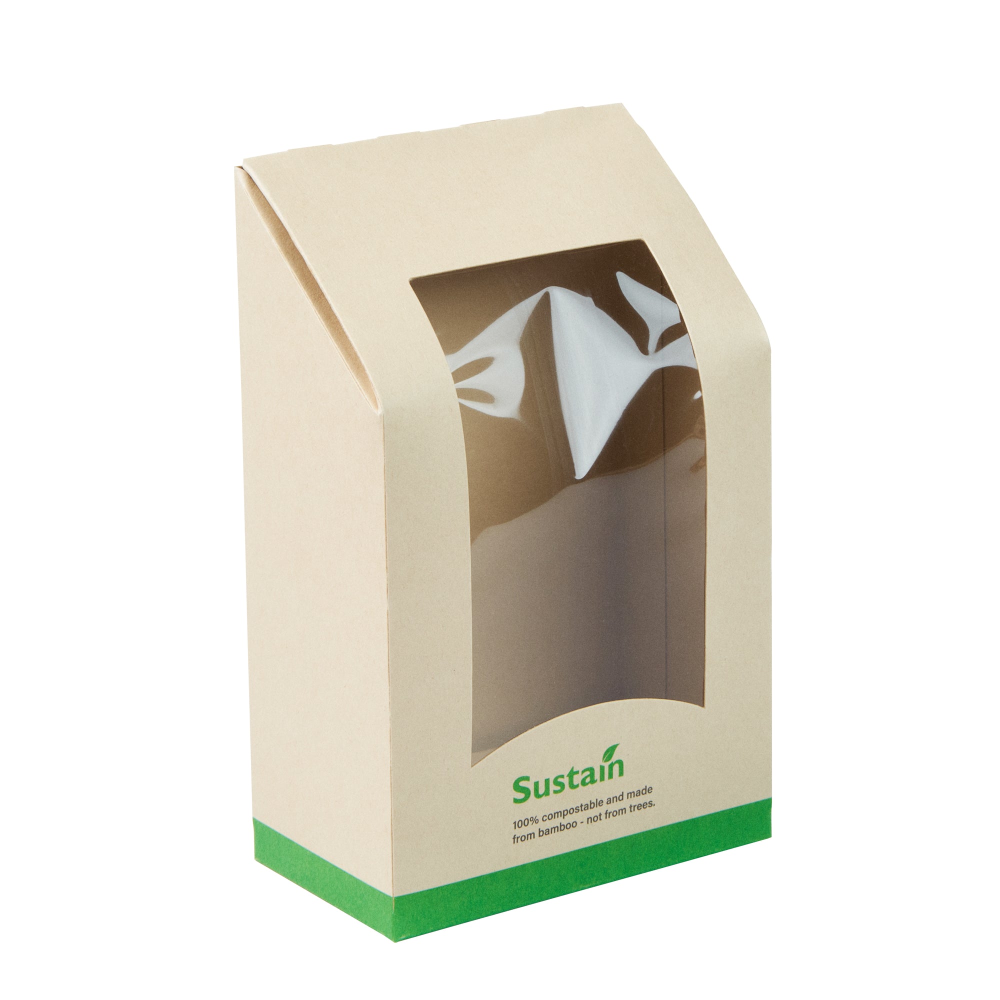 Sustain Bamboo Paper Sandwich / Wrap Take Out Container - with PLA ...