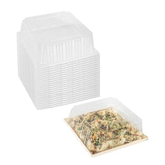 Taipei Square Clear Plastic Lid - Fits 9 1/2