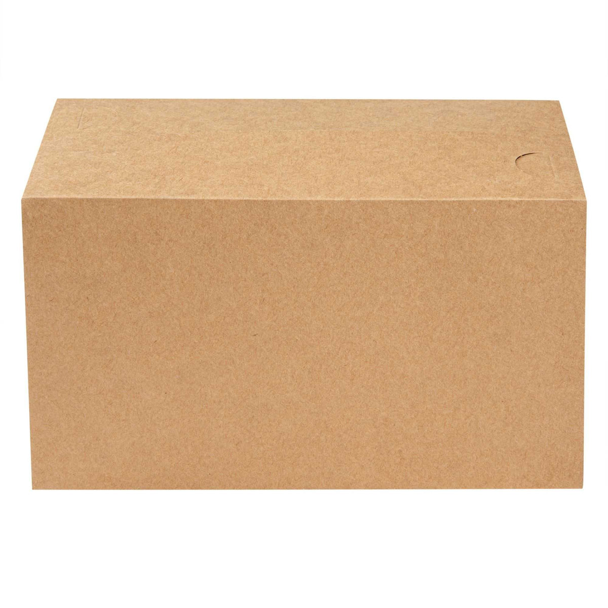 Paper Count Box Bio Tek 80 oz Kraft Paper Lunch / Chicken Box - with Fast Top - 9