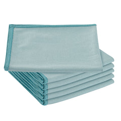 Clean Tek Professional Light Blue Microfiber Glass Cleaning Cloth - 11 3/4