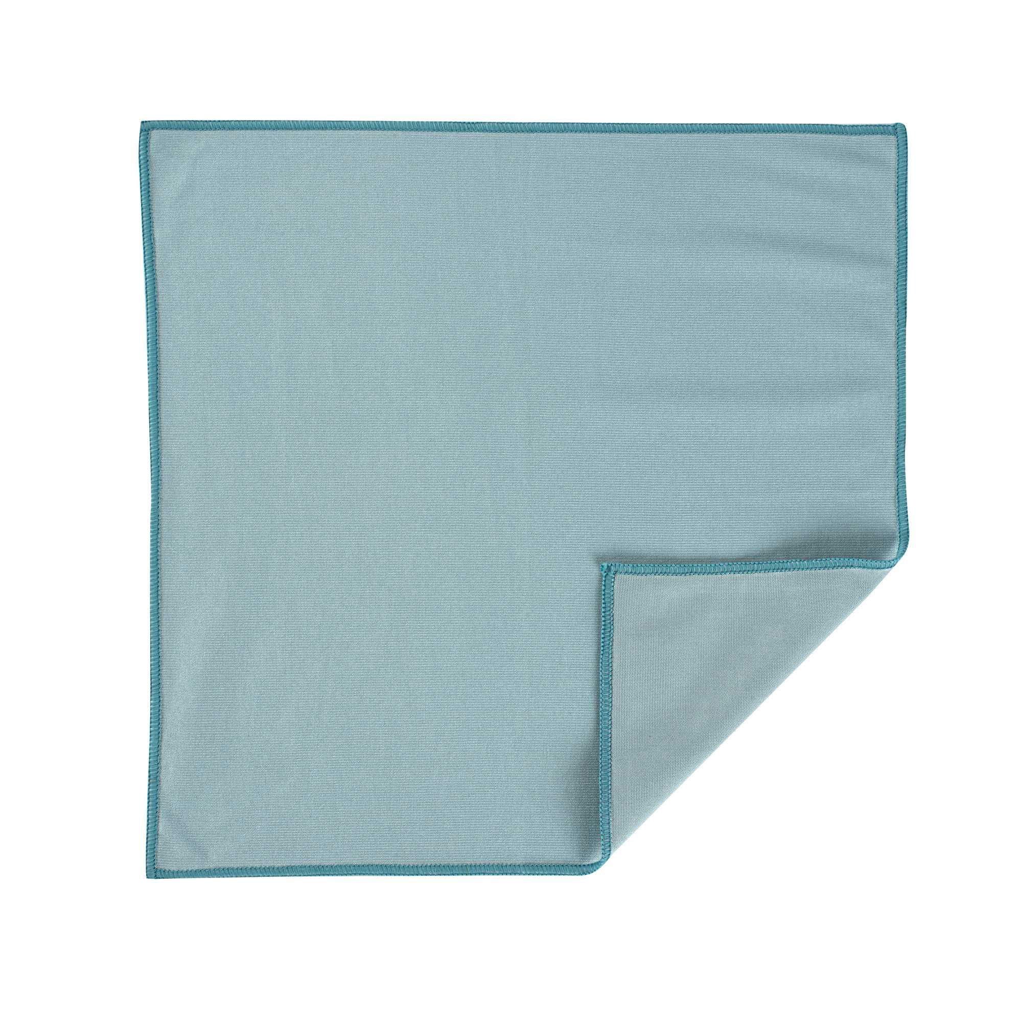 Clean Tek Professional Light Blue Microfiber Glass Cleaning Cloth - 15 3/4" x 15 3/4" - 400 count box