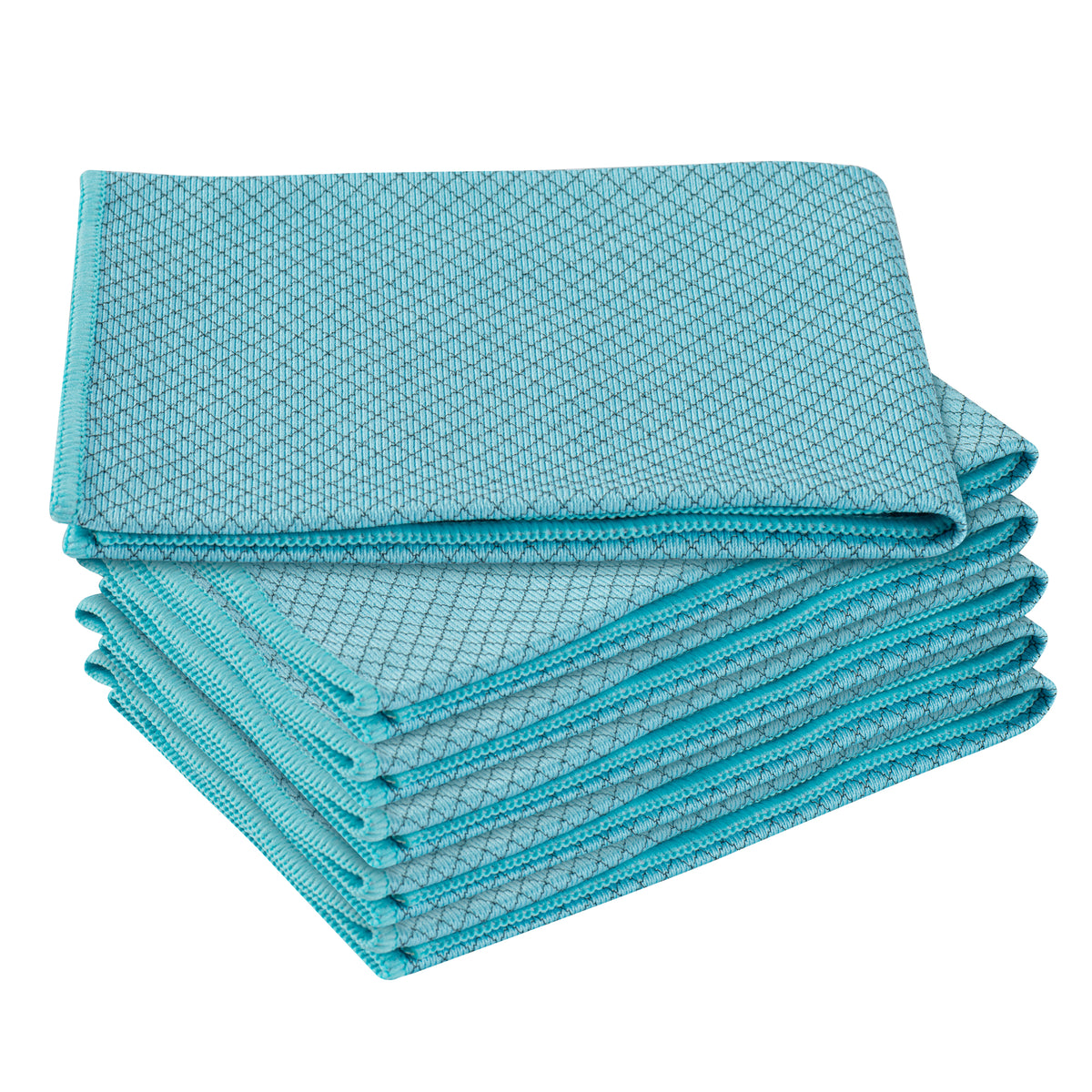 Clean Tek Professional Light Blue Microfiber Glass Cleaning Cloth ...