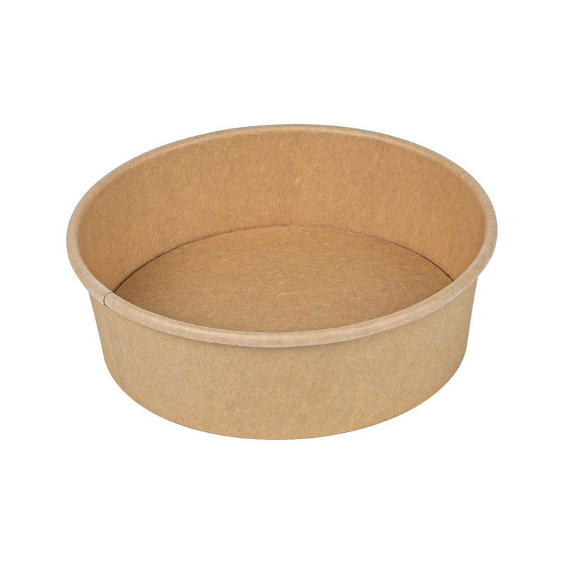Bio Tek 17 oz Round Kraft Paper Take Out Container - 6