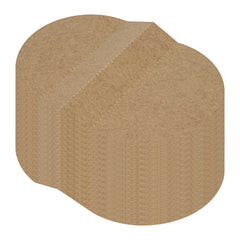 Bio Tek Kraft Paper 2-Compartment Insert - Fits 22, 37 and 42 oz Containers - 200 count box