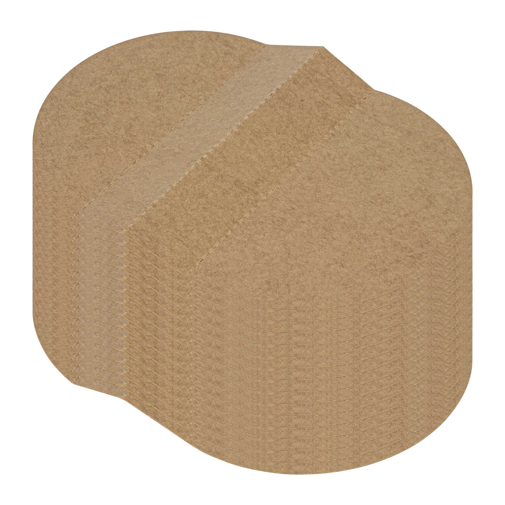 Bio Tek Kraft Paper 2-Compartment Insert - Fits 22, 37 and 42 oz Containers - 50 count box