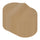 Bio Tek Kraft Paper 2-Compartment Insert - Fits 44 and 45 oz Containers - 50 count box