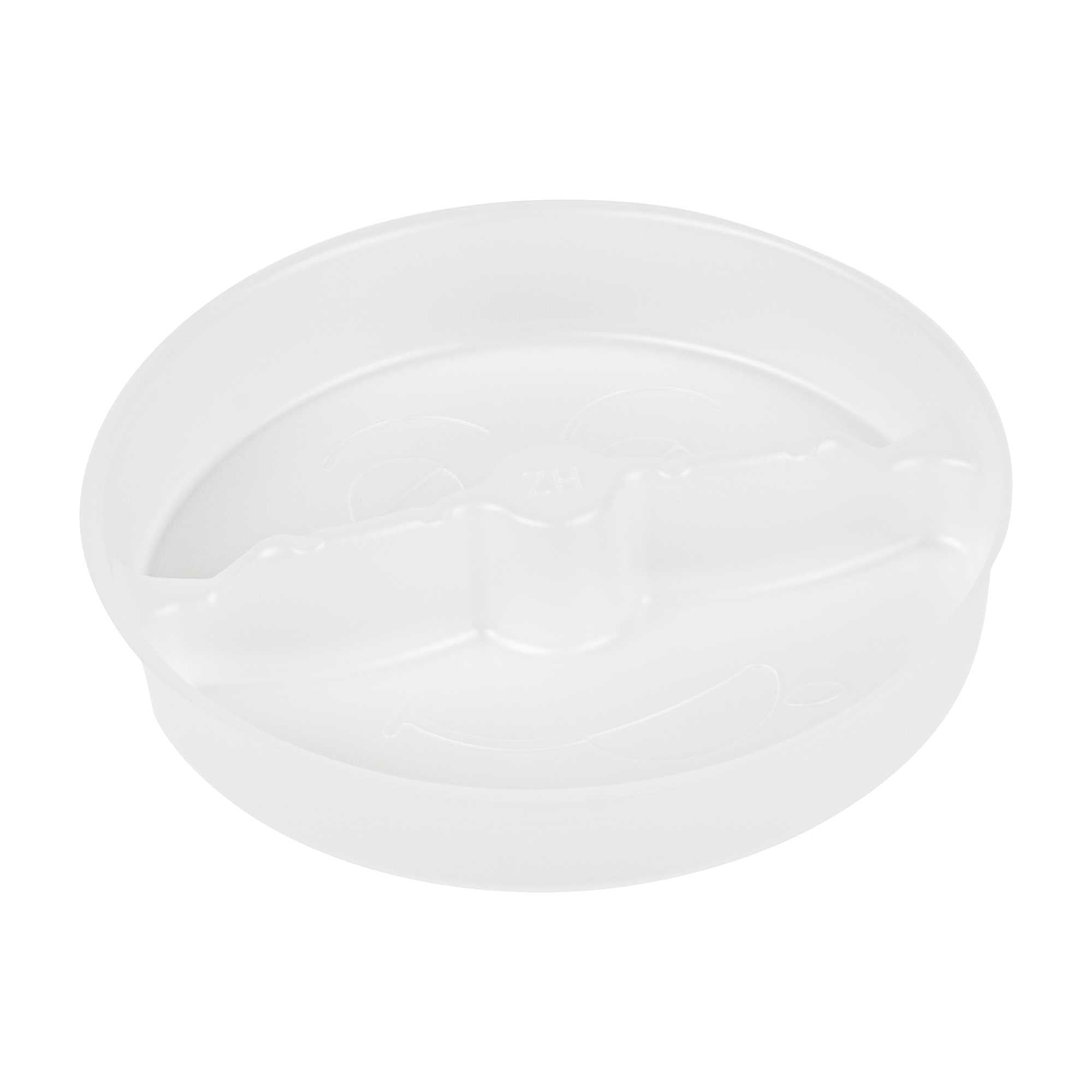 Bio Tek 12 oz White Plastic 2-Compartment Insert Tray - Fits 17-45 oz Containers - 200 count box