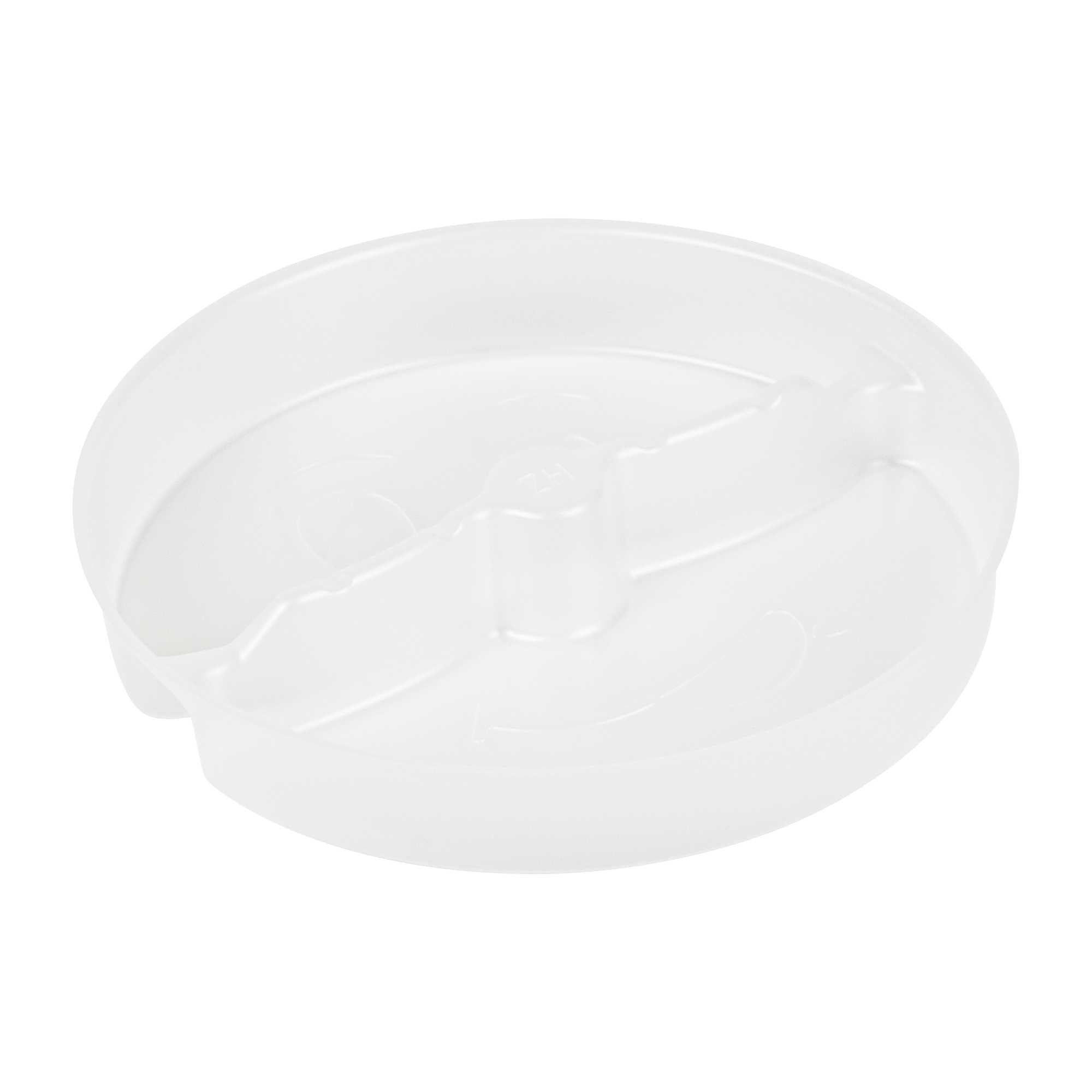 Bio Tek 15 oz White Plastic 2-Compartment Insert Tray - Fits 17-45 oz Containers - 200 count box