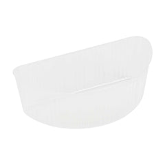 Bio Tek 16 oz White Plastic Half Insert Tray - Fits 17-45 oz Containers - 50 count box