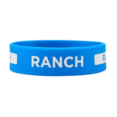 First In First Out Blue Silicone Ranch Label Band - Fits 16, 20 and 24 oz Squeeze Bottles - 500 count box