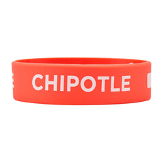First In First Out Red Silicone Chipotle Label Band - Fits 16, 20 and 24 oz Squeeze Bottles - 500 count box