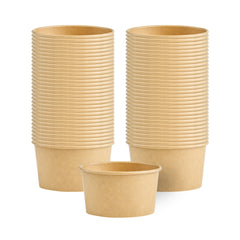 Coppetta 6 oz Oval Kraft Paper To Go Cup - 3 3/4