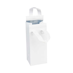 Bag Tek White Insulated Take Out Bag - Tamper-Evident - 4 3/4