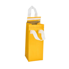 Bag Tek Yellow Insulated Take Out Bag - Tamper-Evident - 4 3/4