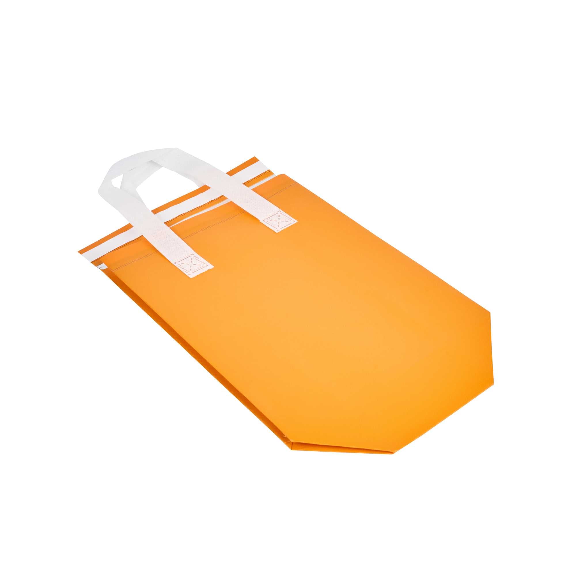 Bag Tek Orange Insulated Take Out Bag - Tamper-Evident - 8 1/4" x 4 1/4" x 10 3/4" - 400 count box