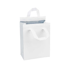 Bag Tek White Insulated Take Out Bag - Tamper-Evident - 8 1/4