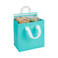 Bag Tek Teal Insulated Take Out Bag - Tamper-Evident - 9 1/2