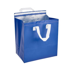 Bag Tek Blue Insulated Take Out Bag - Tamper-Evident - 11 3/4