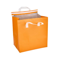 Bag Tek Orange Insulated Take Out Bag - Tamper-Evident - 11 3/4